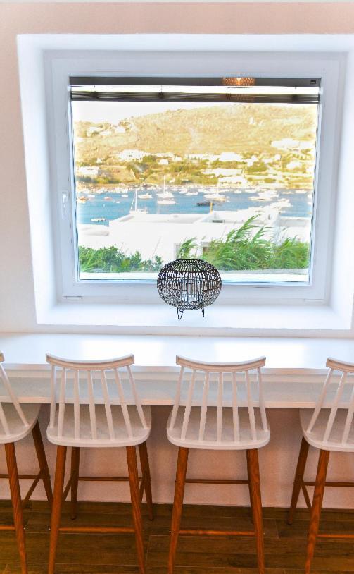 Modern Cycladic Sea View House Villa Ornos  Exterior photo