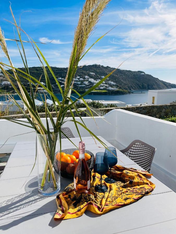 Modern Cycladic Sea View House Villa Ornos  Exterior photo