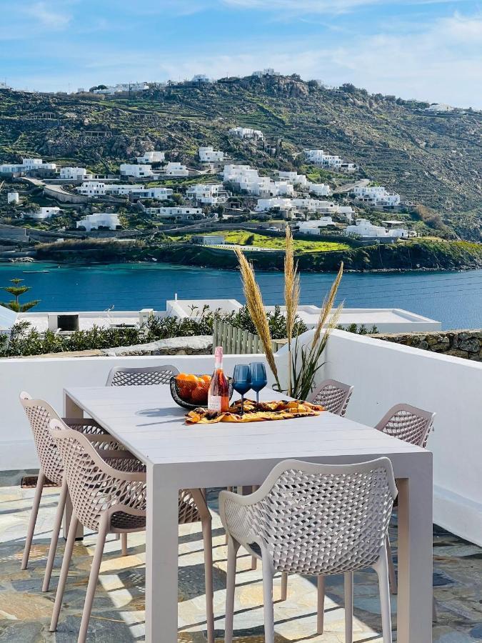 Modern Cycladic Sea View House Villa Ornos  Exterior photo