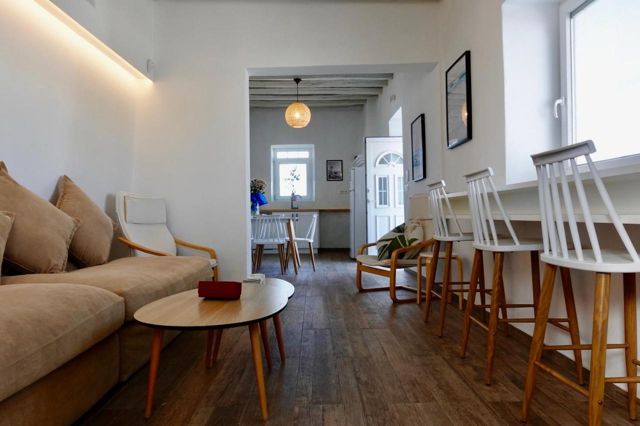 Modern Cycladic Sea View House Villa Ornos  Exterior photo